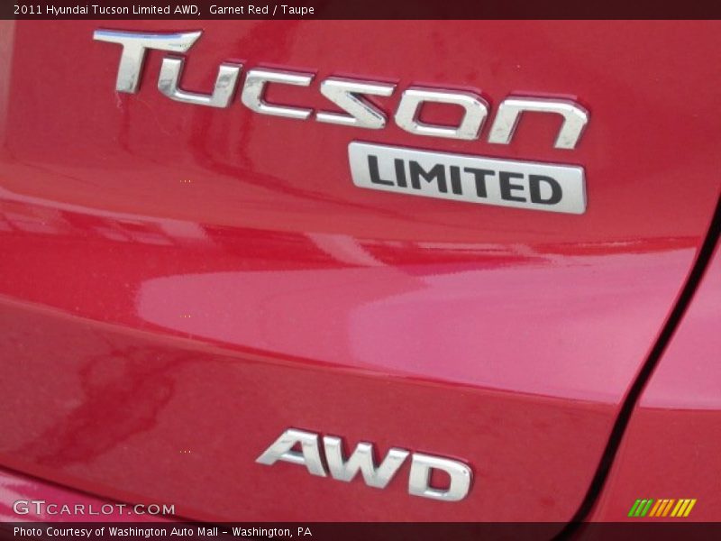 Garnet Red / Taupe 2011 Hyundai Tucson Limited AWD