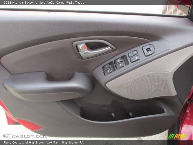 Garnet Red / Taupe 2011 Hyundai Tucson Limited AWD