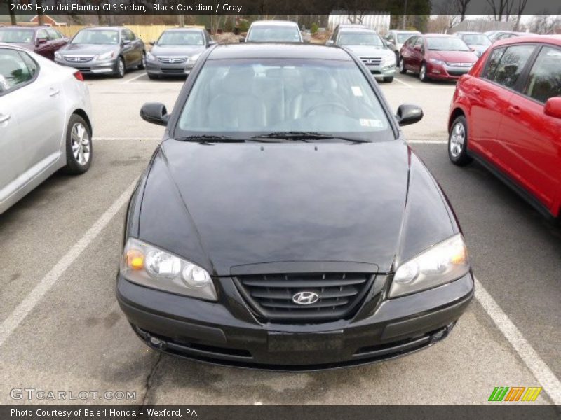 Black Obsidian / Gray 2005 Hyundai Elantra GLS Sedan