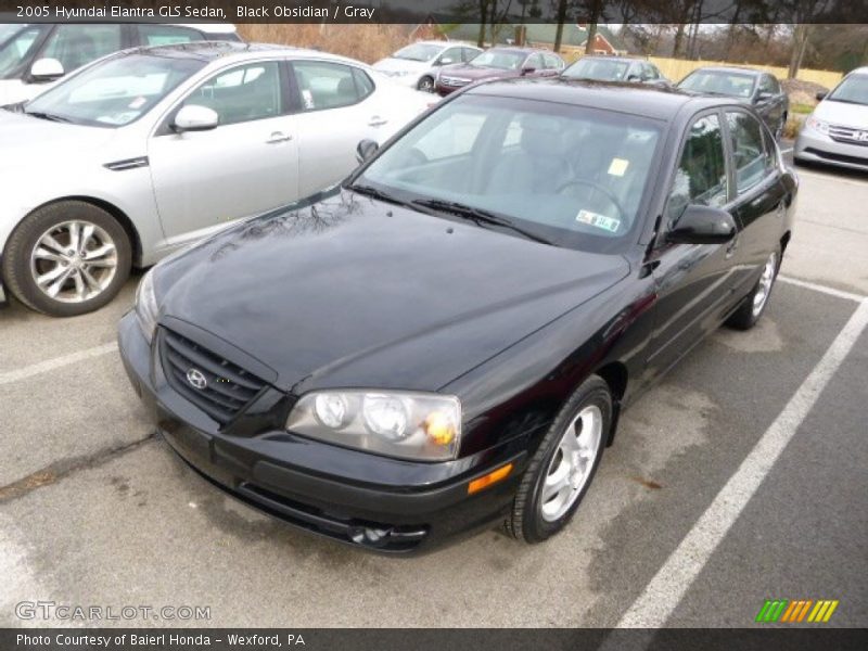 Black Obsidian / Gray 2005 Hyundai Elantra GLS Sedan