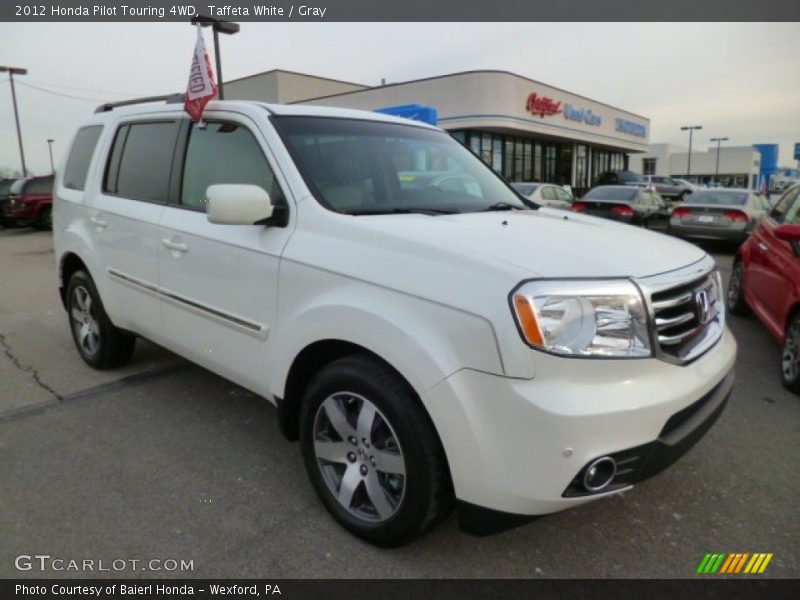 Taffeta White / Gray 2012 Honda Pilot Touring 4WD