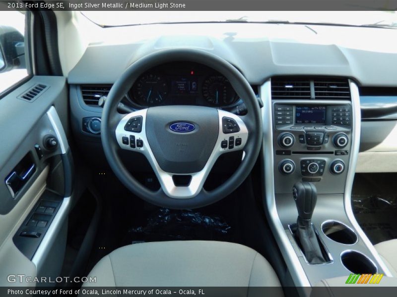 Ingot Silver Metallic / Medium Light Stone 2013 Ford Edge SE