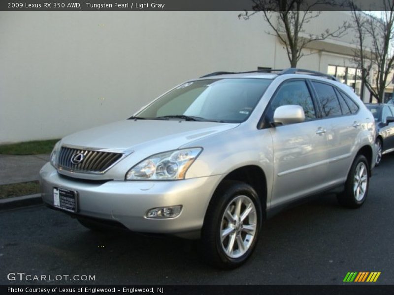 Tungsten Pearl / Light Gray 2009 Lexus RX 350 AWD