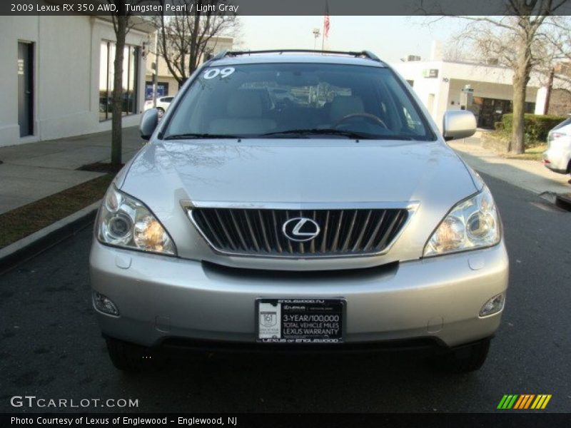 Tungsten Pearl / Light Gray 2009 Lexus RX 350 AWD