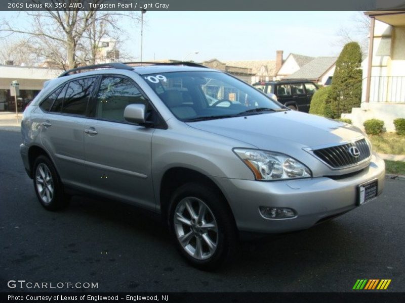 Tungsten Pearl / Light Gray 2009 Lexus RX 350 AWD