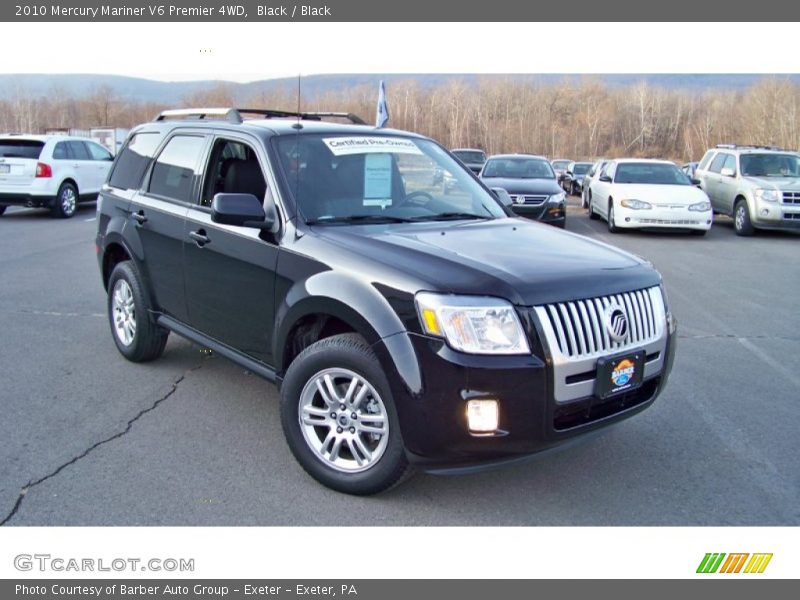Black / Black 2010 Mercury Mariner V6 Premier 4WD