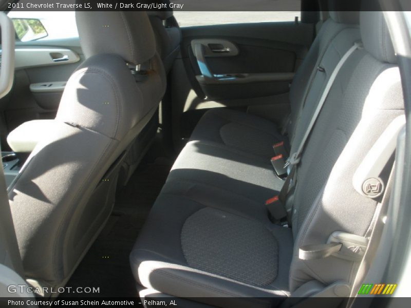 White / Dark Gray/Light Gray 2011 Chevrolet Traverse LS