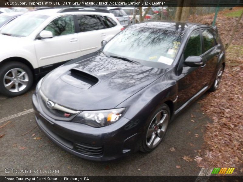Dark Gray Metallic / Black Alcantara/Carbon Black Leather 2010 Subaru Impreza WRX STi