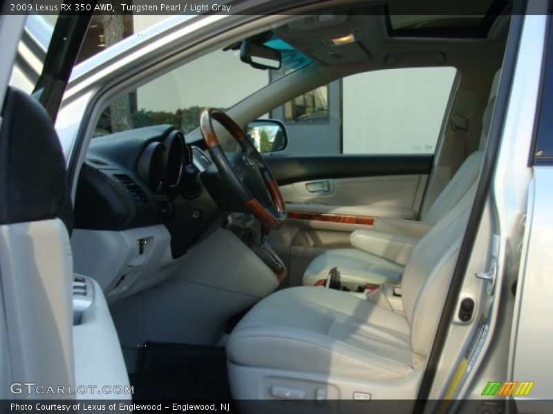 Tungsten Pearl / Light Gray 2009 Lexus RX 350 AWD