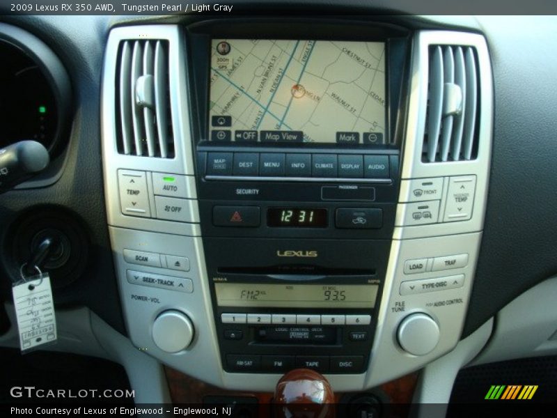 Tungsten Pearl / Light Gray 2009 Lexus RX 350 AWD