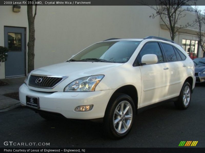 Crystal White Mica / Parchment 2009 Lexus RX 350 AWD