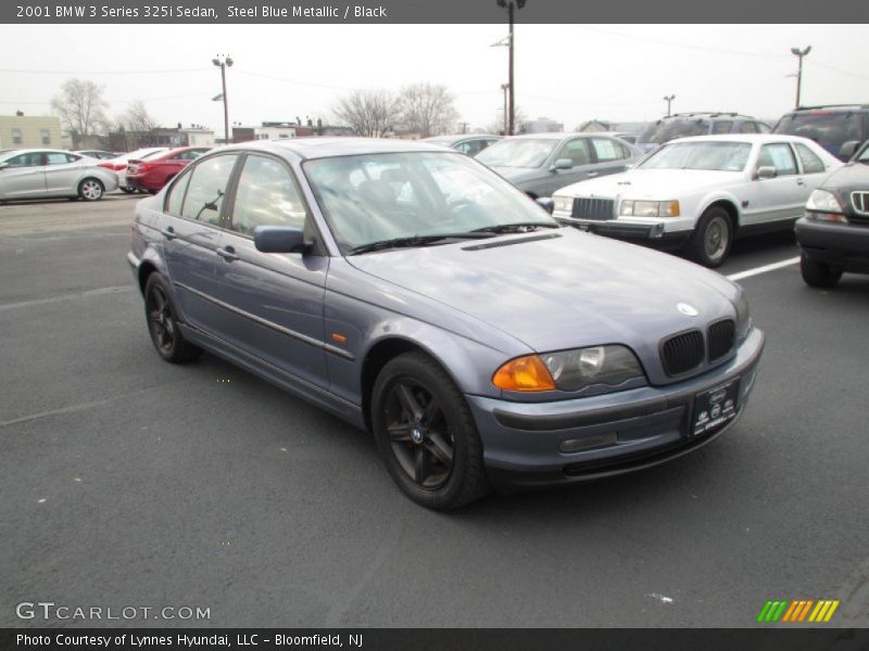 Steel Blue Metallic / Black 2001 BMW 3 Series 325i Sedan