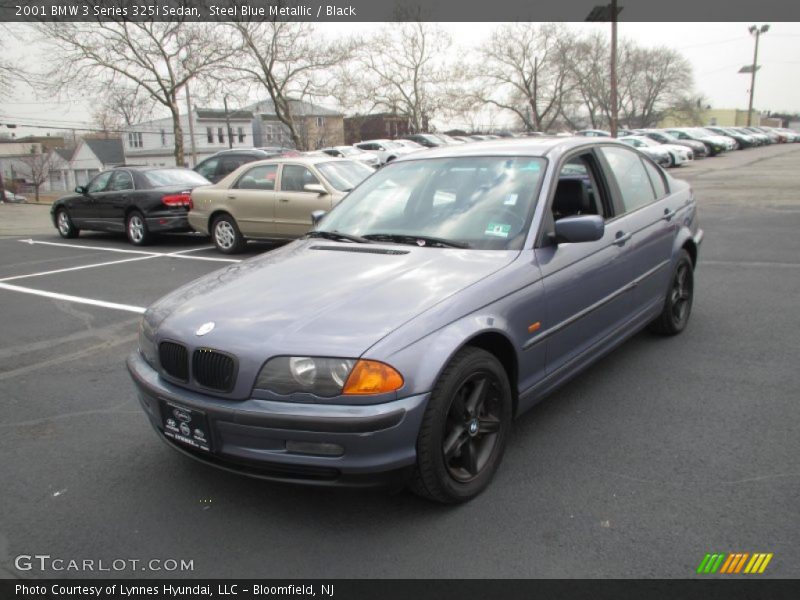 Steel Blue Metallic / Black 2001 BMW 3 Series 325i Sedan
