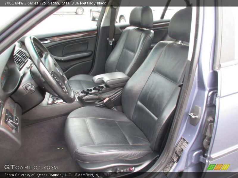 Steel Blue Metallic / Black 2001 BMW 3 Series 325i Sedan