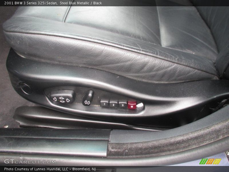 Steel Blue Metallic / Black 2001 BMW 3 Series 325i Sedan