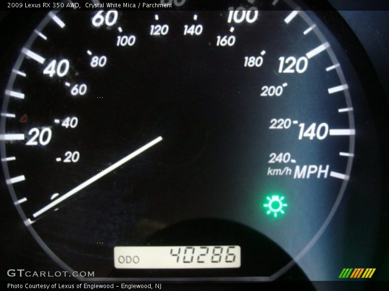 Crystal White Mica / Parchment 2009 Lexus RX 350 AWD