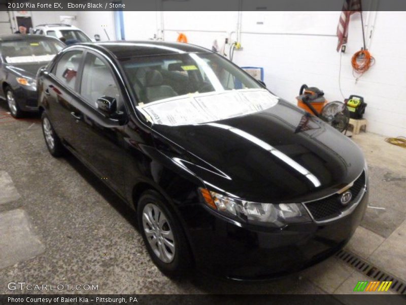 Ebony Black / Stone 2010 Kia Forte EX