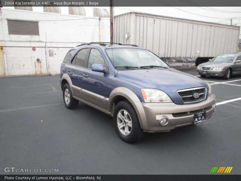 Aqua Blue Metallic / Beige 2004 Kia Sorento LX 4WD