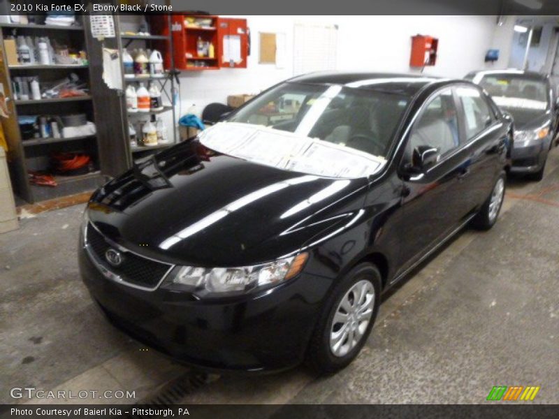 Ebony Black / Stone 2010 Kia Forte EX