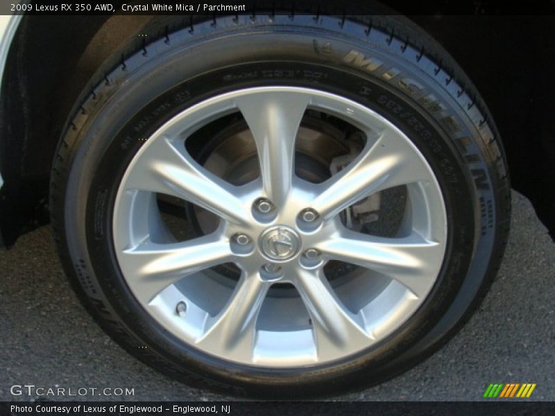 Crystal White Mica / Parchment 2009 Lexus RX 350 AWD