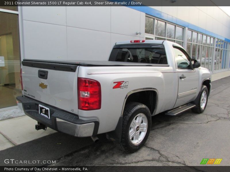 Sheer Silver Metallic / Ebony 2011 Chevrolet Silverado 1500 LT Regular Cab 4x4