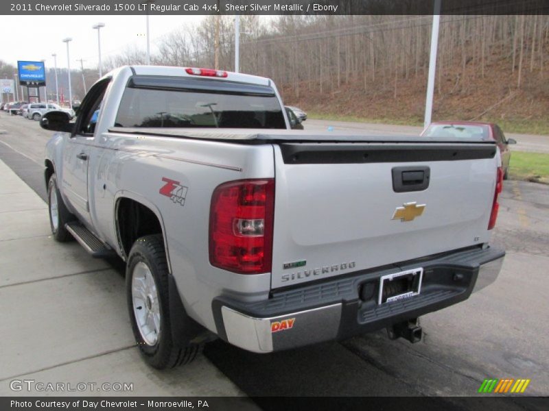 Sheer Silver Metallic / Ebony 2011 Chevrolet Silverado 1500 LT Regular Cab 4x4
