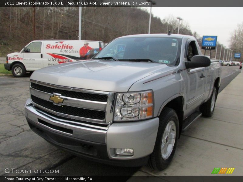 Sheer Silver Metallic / Ebony 2011 Chevrolet Silverado 1500 LT Regular Cab 4x4