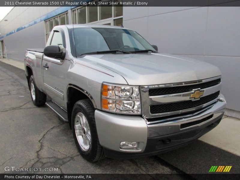 Sheer Silver Metallic / Ebony 2011 Chevrolet Silverado 1500 LT Regular Cab 4x4