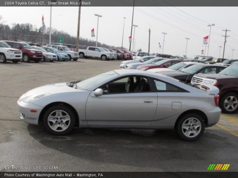 Silver Streak Mica / Black 2004 Toyota Celica GT