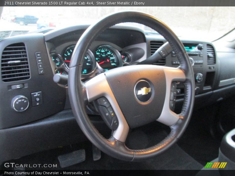 Sheer Silver Metallic / Ebony 2011 Chevrolet Silverado 1500 LT Regular Cab 4x4
