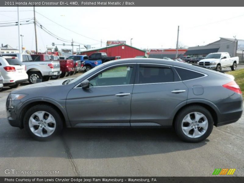 Polished Metal Metallic / Black 2011 Honda Accord Crosstour EX-L 4WD