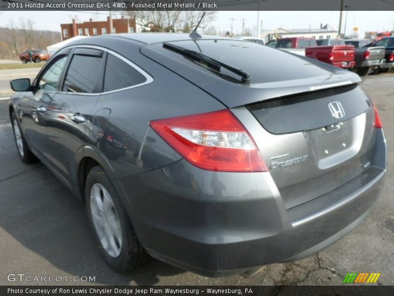 Polished Metal Metallic / Black 2011 Honda Accord Crosstour EX-L 4WD