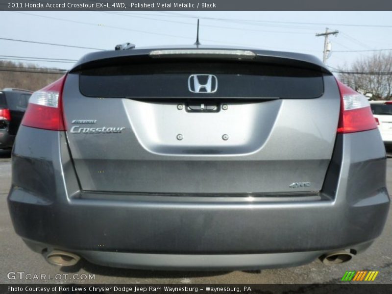Polished Metal Metallic / Black 2011 Honda Accord Crosstour EX-L 4WD