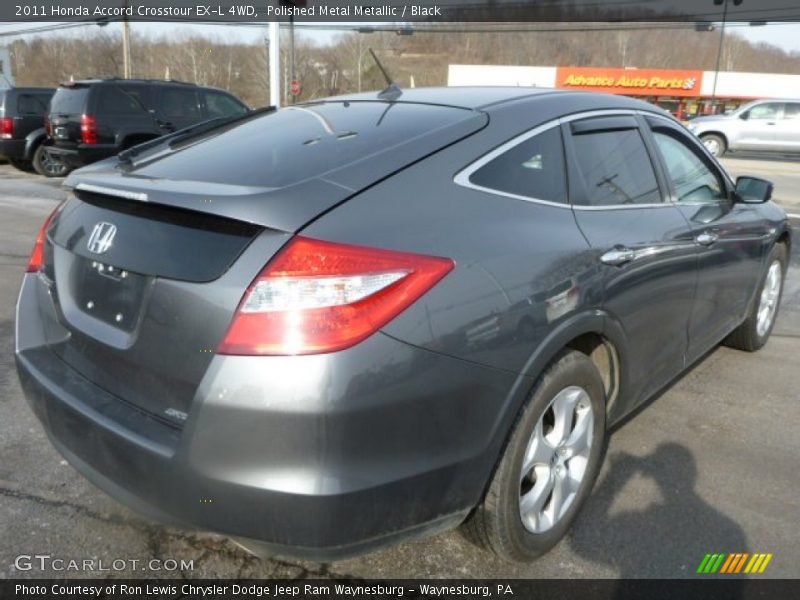 Polished Metal Metallic / Black 2011 Honda Accord Crosstour EX-L 4WD