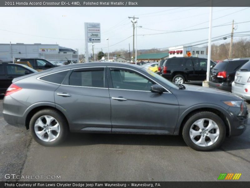 Polished Metal Metallic / Black 2011 Honda Accord Crosstour EX-L 4WD