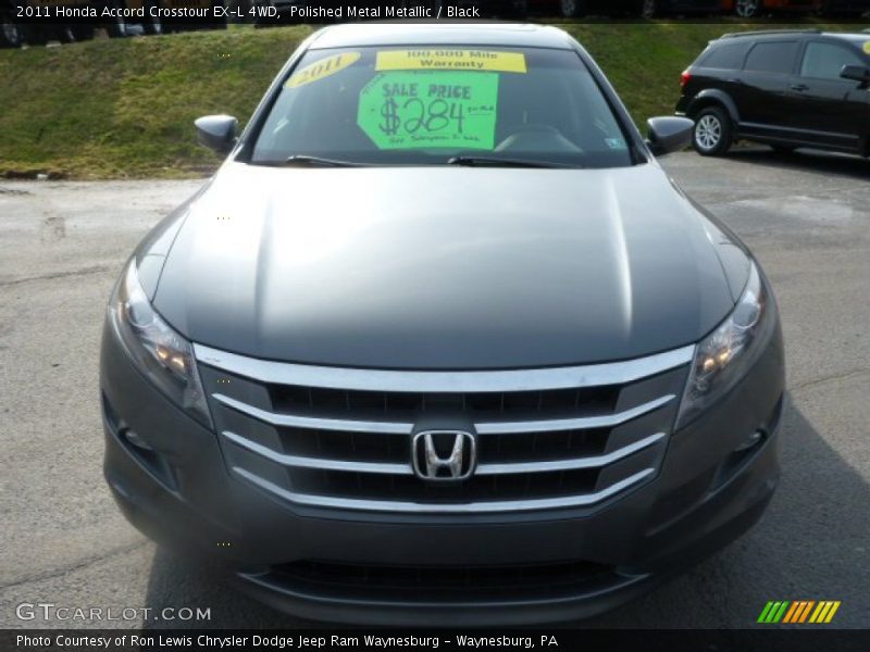 Polished Metal Metallic / Black 2011 Honda Accord Crosstour EX-L 4WD