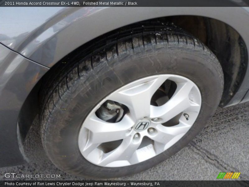 Polished Metal Metallic / Black 2011 Honda Accord Crosstour EX-L 4WD