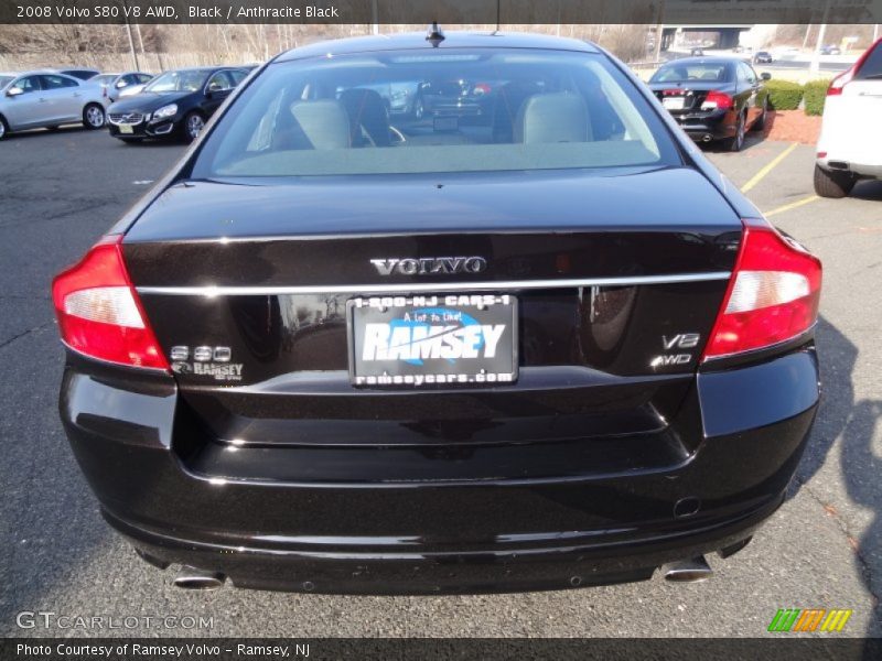 Black / Anthracite Black 2008 Volvo S80 V8 AWD