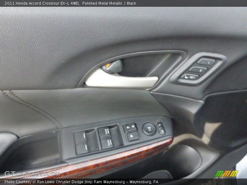 Polished Metal Metallic / Black 2011 Honda Accord Crosstour EX-L 4WD