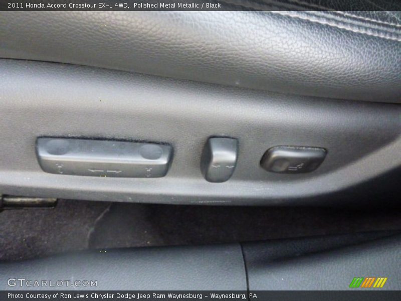 Polished Metal Metallic / Black 2011 Honda Accord Crosstour EX-L 4WD