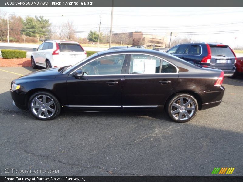 Black / Anthracite Black 2008 Volvo S80 V8 AWD