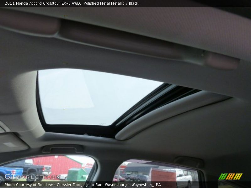 Polished Metal Metallic / Black 2011 Honda Accord Crosstour EX-L 4WD