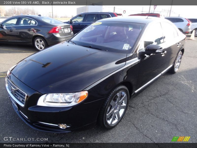 Black / Anthracite Black 2008 Volvo S80 V8 AWD