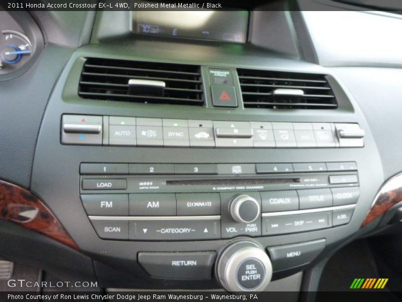 Polished Metal Metallic / Black 2011 Honda Accord Crosstour EX-L 4WD