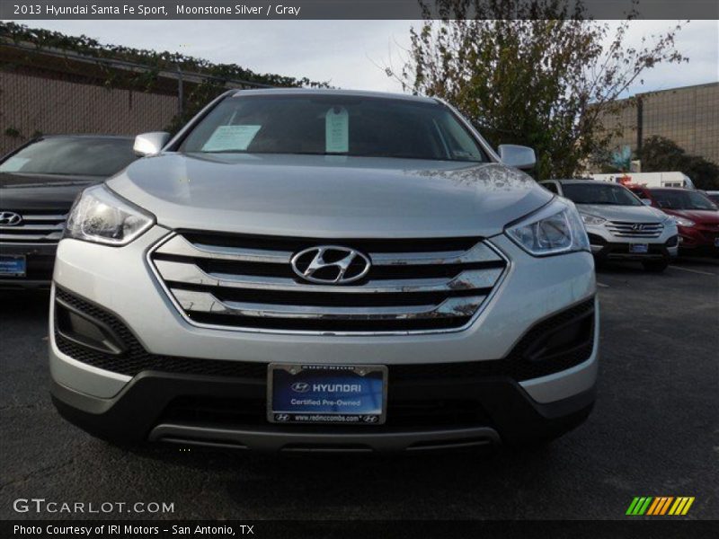 Moonstone Silver / Gray 2013 Hyundai Santa Fe Sport