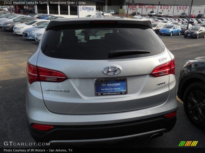 Moonstone Silver / Gray 2013 Hyundai Santa Fe Sport