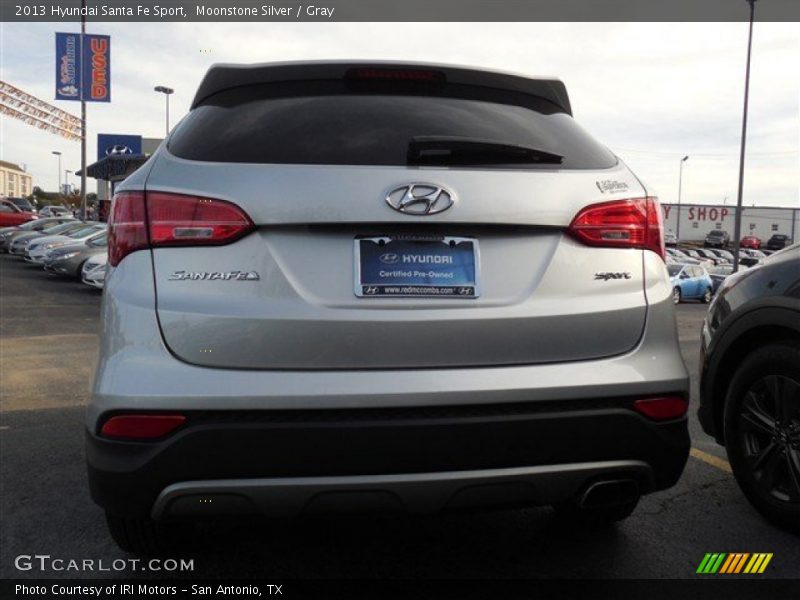 Moonstone Silver / Gray 2013 Hyundai Santa Fe Sport