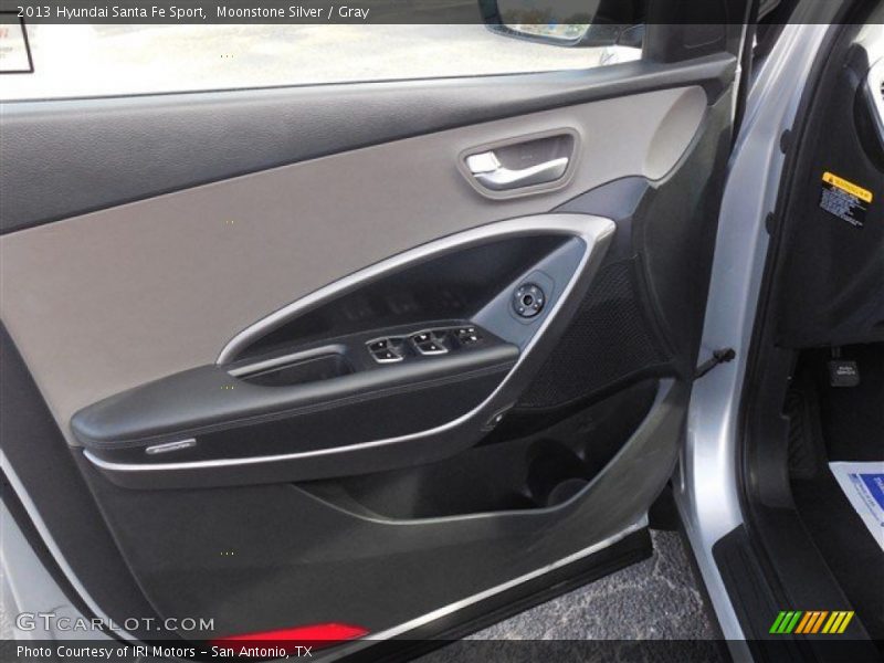 Moonstone Silver / Gray 2013 Hyundai Santa Fe Sport