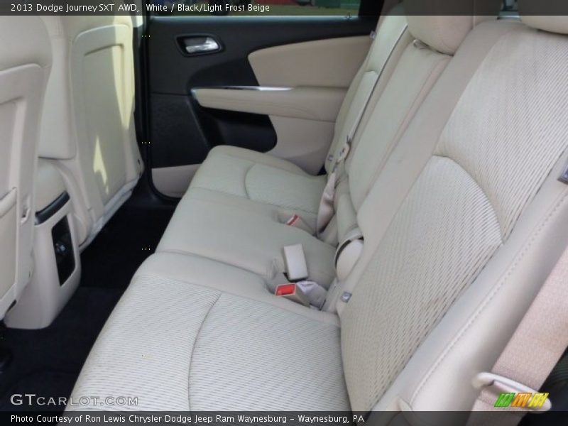 White / Black/Light Frost Beige 2013 Dodge Journey SXT AWD