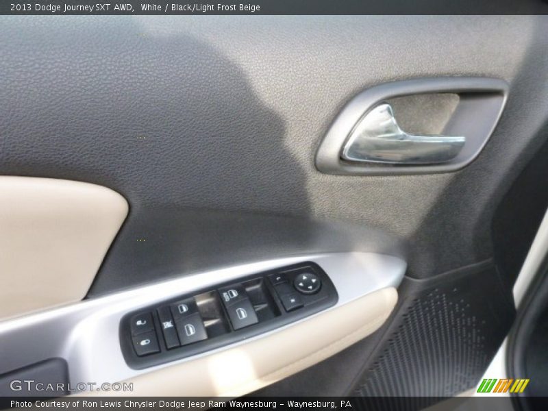 White / Black/Light Frost Beige 2013 Dodge Journey SXT AWD